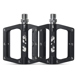 BINTING Pièces de rechanges BINTING Pédales De Vélo en Alliage D'aluminium Large Plate-Forme Plates Antidérapantes Pédales De Vélo pour Route Montagne BMX VTT Vélo, Noir