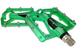 BoaInx Pièces de rechanges BoaInx Pédales de vélo Pédale vélo en Alliage d'aluminium VTT Pédale VTT Route Vélo étanche Roulements Pédales BMX Ultra-léger Bicycle Parts Convient aux vélos de Route et de Rue (Color : Green)