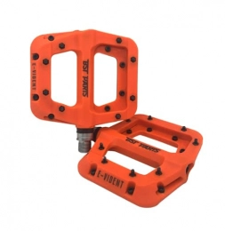 BST PARTS Pédales VTT BST PARTS E-VIDENT Pédales Plates VTT / Cycle / VAE Adulte Unisexe, Orange, Standard