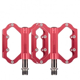 Edmend Pièces de rechanges Edmend Mountain Bicycles Pédales vélo pédales vélo pédales antidérapantes Fit Plus for Adultes Vélos Route de Montagne Pedale VTT Velo Accessoires (Color : Red)