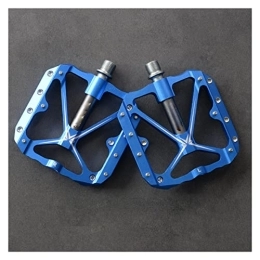 FIVENUM Pédales VTT FIVENUM 3 roulements scellés pédales de vélo de vélos Plats VTT Pédales de vélo de Montagne routières Larges Accessoires de Plate-Forme (Color : Blue-Titanium)