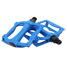 FLLOVE Pédales VTT FLLOVE FANGLIANG en Alliage d'aluminium vélo pédale Creux antidérapante Roulement Durable est adapté for VTT, Route VTT (Color : Blue)