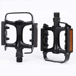 FMGFGFMG Pièces de rechanges FMGFGFMG Pédale de vélo de la pédale de Montagne Pédale anti-9 / 16 Glissante Pédale Ultra-Light Pedal du Péilin Pédale MTB Jeu de pédales à vélos Plat (Color : Black)