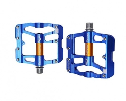 G.Z Pédales VTT G.Z Bicycle Pedals, New Aluminum Alloy Pedals, Bearing Pedals for Mountain Bikes and Road Bikes, Ultra-Strong CNC Machined 3-Axis, Suitable for BMX MTB Road Bike 9 / 16, Blue Gold