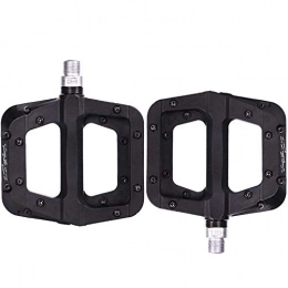 HJKH Pièces de rechanges HJKH Roulement de pédale de vélo Pédale de Black Mountain Bike Route Accessoires Vélo vélo à pédales pédales de vélo (Color : Black, Size : One Size)