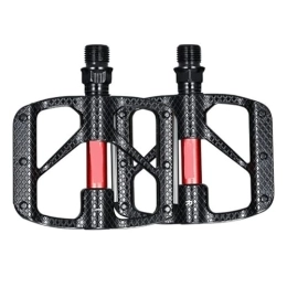 HSCZXV Pièces de rechanges HSCZXV pédales de vélo Pédales de VTT Vélo BMX / Vélos de Montagne Pédale 9 / 16 Universal avec Pièces de Plaque réfléchissante de Nuit (Color : Black)