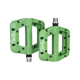 HUOGUOYIN Pédales VTT HUOGUOYIN Pédale de vélo Fit for du Bushing Roulements Nylon Fit for Flat Pedal Fit Mountain Route Fit BMX antidérapage Big Foot Plastique Pédale vélo (Color : Green)