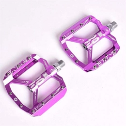 HUOGUOYIN Pédales VTT HUOGUOYIN Pédale de vélo Fit for vélo à pédales Fit for CNC VTT Fit DH XC VTT Pédale L7U Matériel + du Roulement Aluminium Pédales (Color : Purple)