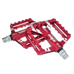 HUOGUOYIN Pédales VTT HUOGUOYIN Pédale de vélo Pédale vélo en Aluminium pédales Fit for vélo Non-Slip résistant à l'usure Pedales Bicicleta Fit for VTT Pédale Fit for Le vélo VTT Composants vélo (Color : Red)