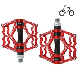 HWHSZ Pièces de rechanges HWHSZ PéDales De VéLo, 3 Roulements De PéDales De VéLo De Montagne UltraléGer en Alliage D'Aluminium CNC Cyclisme Scellé PéDales Plates BMX VTT Accessoires De VéLo De VéLo, 1 Paire, A