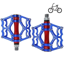 Biolomix Pièces de rechanges HWHSZ PéDales De VéLo, 3 Roulements De PéDales De VéLo De Montagne UltraléGer en Alliage D'Aluminium CNC Cyclisme Scellé PéDales Plates BMX VTT Accessoires De VéLo De VéLo, 1 Paire, D