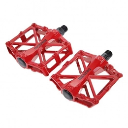 JINSUO Pièces de rechanges JINSUO GWTRY VTT Pédale VTT pédales vélo BMX Plat en Alliage d'aluminium Pédale Nylon Multi-Couleurs VTT Vélo Sport Ultraléger Accessoires (Color : Red)