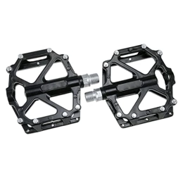 Jorzer Pièces de rechanges Jorzer Pédales de vélos en Aluminium léger Plate-Forme de vélo de Montagne pédale Accessoires de Cyclisme Universel 1pair - Noir