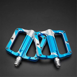 Jtoony Pièces de rechanges Jtoony 1 paire de pédales de vélo en alliage d'aluminium avec roulement scellé, antidérapantes, gauche / droite, creuses et légères pour VTT (taille : 10 x 9 x 1, 1 cm, couleur : bleu).