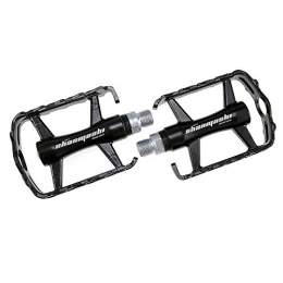 Jtoony Pédales VTT Jtoony Pédales de Vélo en Alliage d'aluminium Roulement pédale de vélo de Montagne Palin ANTIDÉRAPANTES Confortable vélo Pliant pédales Pédale de Vélo de Montagne (Color : Black, Size : One Size)