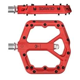 Linsition Pièces de rechanges Linsition Pédales de vélo - Pédales de vélo de Montagne antidérapantes - Pédales Plates de vélo de Route avec goupilles antidérapantes, pédale de Plate-Forme Universelle pour vélos de Route BMX vélos