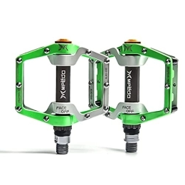 LUOSHUO Pièces de rechanges LUOSHUO Pedale VTT CNC Pédale de vélo de vélo de Montagne 2 Pédales scellées Pédales Bicycle Accessoires DE Bicyle Pedal Non SLINP Ultra Light PéDales pour VéLo (Color : Green)