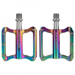 YDWL Pédales VTT Mountain bike pedal road bicycle pedal bicycle pedal bearing Pelin anti-skid foot stare-Dazzling color