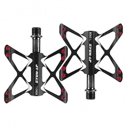 NBVCX Pièces de rechanges NBVCX Life Accessories Pédale de vélo antidérapante et Durable Pédale Plate de vélo de Montagne Ultra légère à Trois paliers pour 9 / 16 VTT BMX Pédale Hybride de vélo de Route de Montagne D