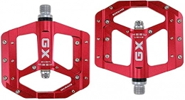 NKTJFUR Pièces de rechanges NKTJFUR Pédales à vélo Pédales à pédale de pédale de pédale à Pied CNC Corps en Aluminium pour MTB Pièces de pédale de vélo de Montagne de Route 3 (Color : Red)