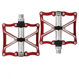 Outil et quipement de vlo Accessoires pour quipement de vlo Roulement de pdale Palin Mountain Bike Pedals Pdale antidrapante Accessoires Vlo (Couleur : Rouge)