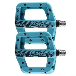 Lioaeust Pédales VTT Palin Pédales de vélo de montagne en nylon, pédales de vélo de descente élargies antidérapantes Diamètre du filetage 14 mm (bleu)