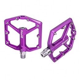 perfeclan Pièces de rechanges Perfeclan Pédales VTT 9 / 16"avec 16 goupilles antidérapantes, pédales de vélo de Montagne roulement scellé usiné CNC coloré Ultra résistant, pédales de vélo de - Mauve