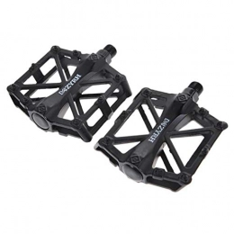 Piore Pièces de rechanges Piore Universal Bicycle Accessories Ultra Light MTB Mountain Bike Pedals Alliage d'aluminium Professional Cycling Treadle Bicycle Platform, Black