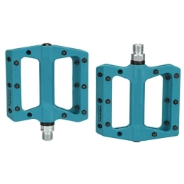 VGEBY Pédales VTT Pédale de Roulement de Vélo, 1 Paire de Pédales Plates Antidérapantes pour Vélo, Roulements Scellés, Plate-Forme de Vélo de Montagne, Accessoires de Vélo (Bleu)