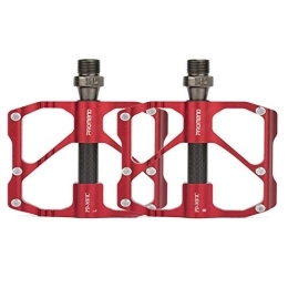 Zongha Pièces de rechanges PéDale VTT Accessoires vélo Vélo Accessoires Vélo Pédales Vélo De Route Pédales Plat Pédales BMX Pédales Cyclisme Accessoires 87c Red, Free Size