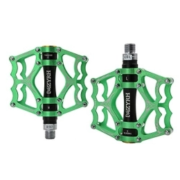 shuxuanltd Pièces de rechanges PéDale VTT Cyclisme Accessoires Plat Pédales Vélo Accessoires Vélo Pédale Cycle Accessoires Accessoires de Vélo De Montagne Vélo Pédales Green+Black, Free Size