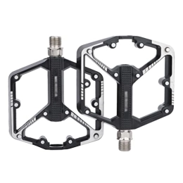 ITISIR Pédales VTT pédales de vélo, cale, Pédales Plates de vélo de Montagne Pédales Plates en Alliage d'aluminium Roulement du scellé antidérapant 9 / 16 '' for vélo de Route Pliant Cyclisme BMX (Color : Black) (Color :