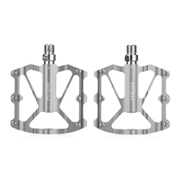 ITISIR Pédales VTT pédales de vélo, cale, VTT / BMX en aluminium de montagne avec 12 broches antidérapantes Plate-forme en aluminium légère for vélo de route DU + roulement scellé 9 / 16 '' for cycle de voyage-(Color : Red)