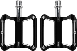 BUNGAA Pièces de rechanges Pédales de vélo de Montagne, Pédales de vélo, VTT Route 2 Roulements scellés Ultraléger Anti-dérapant Route VTT Vélo Pédale VTT Vélo Accessoires (Color : Type B Black)