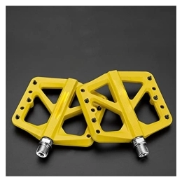 NOOLAR Pièces de rechanges Pédales de vélo de Montagne, roulements à Joint Ultra-légers Pédales de vélo de vélo Pédales de vélo de Route en Nylon BMX Pédales de VTT Plate-Forme Plate Pièces de vélo Accessoires (Color : M906 Y