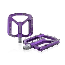 PacuM Pièces de rechanges PéDales De VéLo De Route, PéDales VéLo Montagne Pédales vélo UTRAL scellé Corps en Aluminium for Le VTT Vélo de Route 3 Roulement vélo à pédales (Color : Purple)