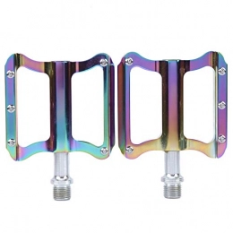 Alomejor Pièces de rechanges Pédales de vélo MJ032 pédale en Alliage d'aluminium pédale de vélo de Montagne de Route 10x80x20mm 9 / 16 Fil(Multicolore)