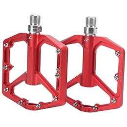 VGEBY Pédales VTT Pédales de Vélo VGBEY, 1 Paire de Pédales de Vélo de Montagne ZTTO en Alliage D'aluminium Plate-Forme de Vélo Antidérapante Pédales Plates(Rouge) Vélo et pièces de Rechange