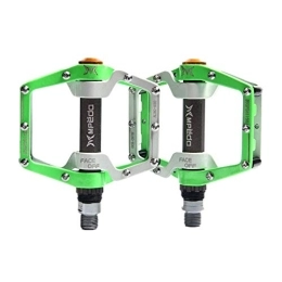 Rysmliuhan Shop Pièces de rechanges PéDales VTT Cycle Accessoires Plat Pédales Accessoires de Vélo De Montagne Vélo De Route Pédales Vélo Accessoires Vélo Pédale Vélo Pédales Green, Free Size