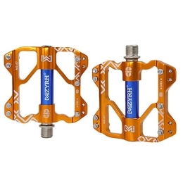 othulp Pièces de rechanges PéDales VTT Plat Pédales Vélo Pédales Vélo De Route Pédales Accessoires vélo Cycle Accessoires Accessoires de Vélo De Montagne Vélo Pédale Gold, Free Size