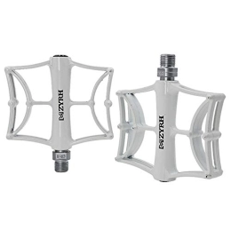 TUANTALL Pièces de rechanges PéDales VTT Vélo Accessoires Cycle Accessoires Plat Pédales Accessoires de Vélo De Montagne Cyclisme Accessoires Vélo Pédale BMX Pédales White, Free Size