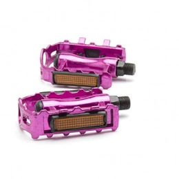 QFWN Pièces de rechanges QFWN en Alliage d'aluminium Pédales vélo Mountain Road Durable Ultra-léger en Nylon résistant à la Rouille Fibre vélo de Route Roulement Pédales Pédale vélo (Color : Pink)