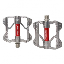 QJKai Pédales VTT QJKai Vélo Pédale vélo, Non-Slip Durable en Alliage d'aluminium Vélo de Montagne Plates Pédales, 3 pédales de roulement pour 9 / 16 VTT BMX Mountain Road Bike Pédales