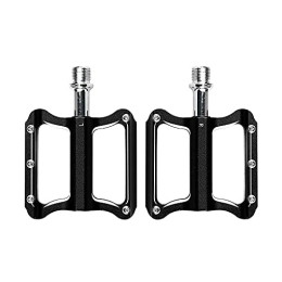 QSMGRBGZ Pièces de rechanges QSMGRBGZ Pédales De Vélo, Plate-Forme en Alliage D'aluminium Et Arbre en Acier Molybdène Chrome, Tacques À Pédale De Vélo De Montagne Durable (M14), Noir