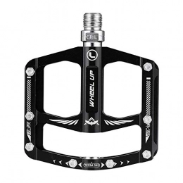 QuRRong Pièces de rechanges QuRRong Pédales de vélo Roulement en Alliage D'aluminium Vélo Pédale Vélo Pédale Épaississement VTT Palin pour Mountain Road Bike (Color : Black, Size : One Size)