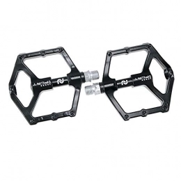 QuRRong Pièces de rechanges QuRRong Pédales de vélo Vélo Roulement pédale Flat Plate Large Morte Fly Route Pédalez for VTT Vélo de Route pour Mountain Road Bike (Color : Black, Size : One Size)