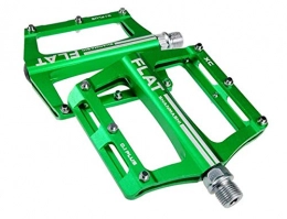 QXYOGO Pièces de rechanges QXYOGO Pedale VTT Mountain Bike 8 Couleurs Plate-Forme en Alliage Route Pédales VTT Vélo Ultraléger Pédale vélo Accessoires 02 (Color : Green)