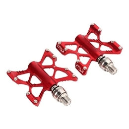 RiToEasysports Pédales VTT RiToEasysports Pédale de Vélo à Dégagement Rapide, 1 Paire de Pédales de Roulement de Vélo en Alliage D'aluminium LP Litepro K5 pour Vélos Pliants de Montagne de Route (Rouge (boîte))