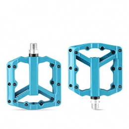 SIRUL Pièces de rechanges SIRUL Pédales de vélo, Nylon Fabric Anti Slip Durable 9 / 16"Mountain Bicycle Flat Pedals, Ultralight MTB BMX Bicycle Cycling Road Bike Hybrid Pedals for 9 / 16 inch, Bleu