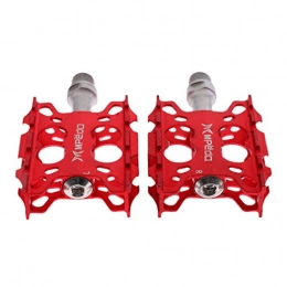 T TOOYFUL Pièces de rechanges T TOOYFUL Universal Mountain Bike Pedals Platform Pedals Universal Pedal Bike Parts - Rouge, comme décrit